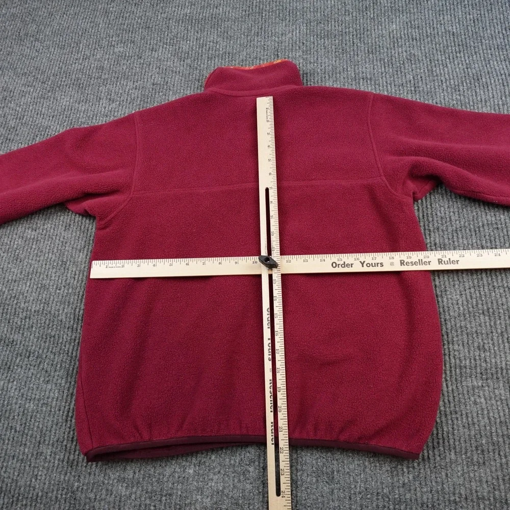 Patagonia Aztec Synchilla Snap T Jacket Mens Medium Red Fleece Pullover 25455
